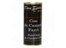 Cou de canard farci au foie gras 24% Boite de 300g