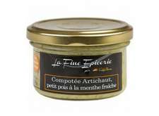  Compotée Artichaut, Petits Pois à la Menthe Fraîche - Verrine 90 g 